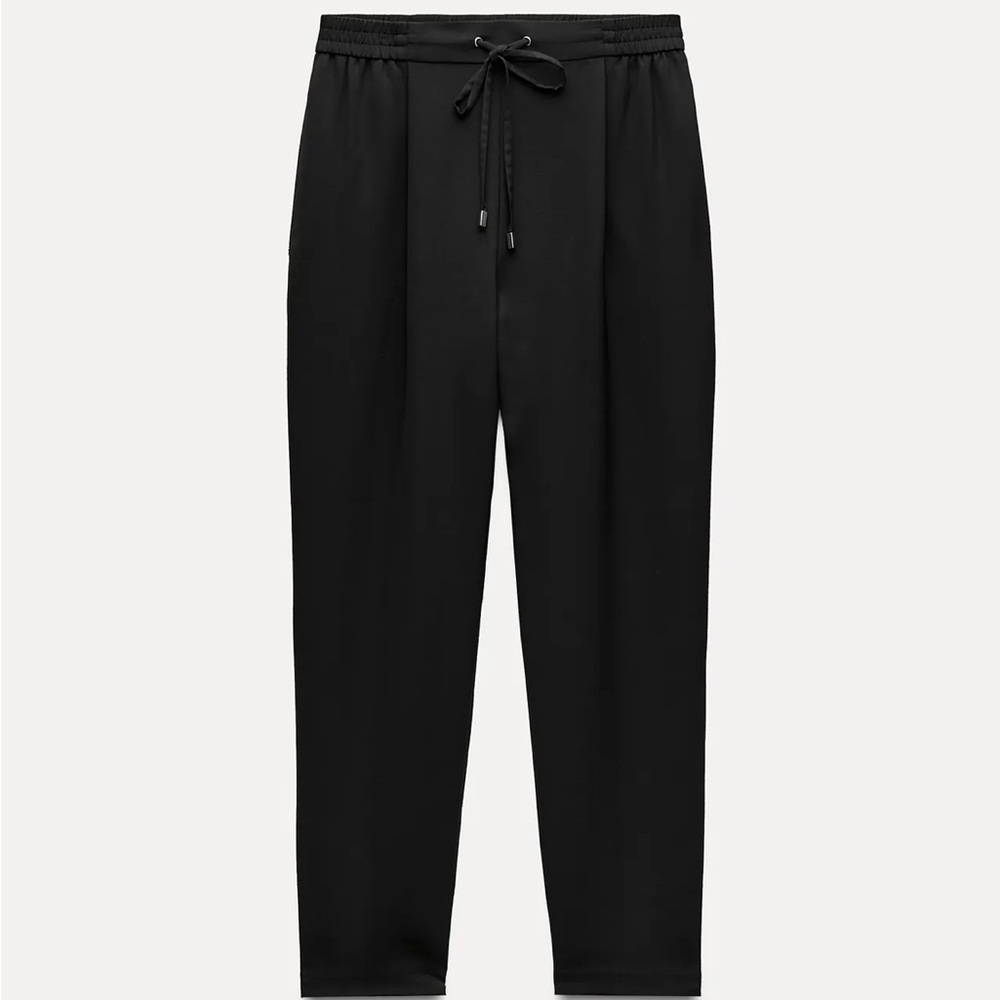 Black flowy ankle pants